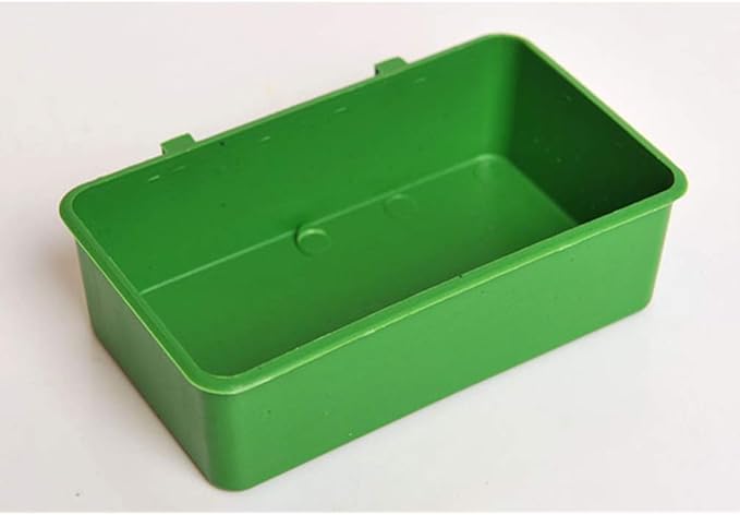 Bird Seed Food Feeding Cups Plastic Hanging Bowl for Poultry Parrot Pigeon Parakeet Budgie Cage (4.72inch)