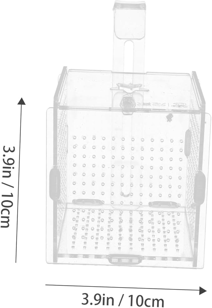 BESPORTBLE 1set Acrylic Fish Isolation Box for Aquariums Breeding Tank Divider Cups Design for Easy Observation and Sturdy for Fish Safety