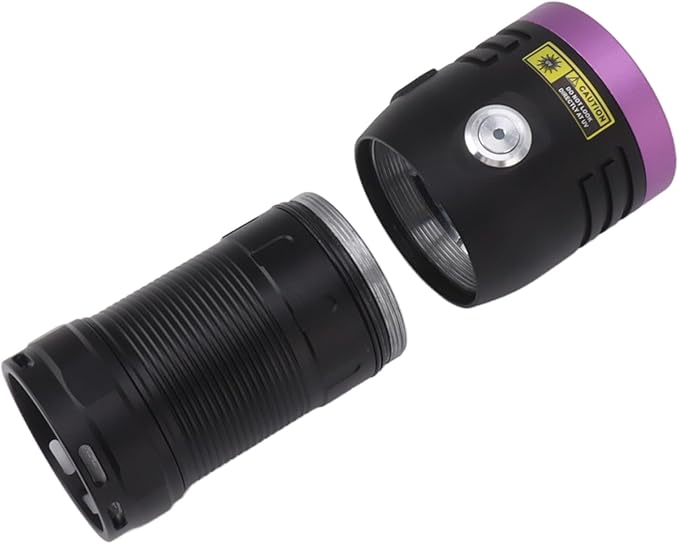 ZJchao 80W Black Light Flashlight Rechargeable LED for Pet Urine Mineral Detection