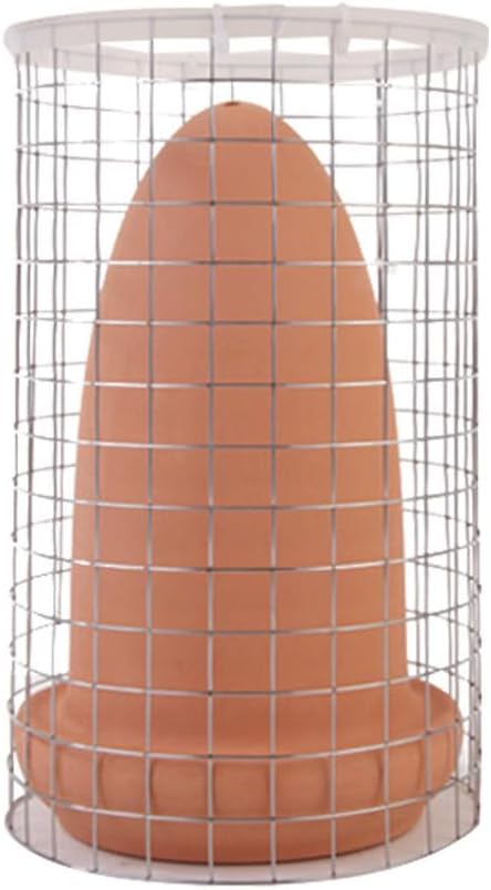 BESPORTBLE Discus Breeding Cone: Fish Breeding Cones Cave Ceramic Spawning Cave with Cage for Discus Fish Angelfish, 7.8 * 3inch