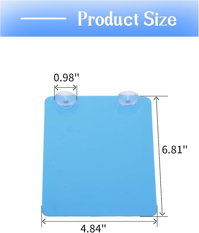 Saim 2 PCS Angelfish Discus Fish Breeding Slate with Suction Cups, Spawning Surface for Aquarium, Lightweight Easy to Install and Remove