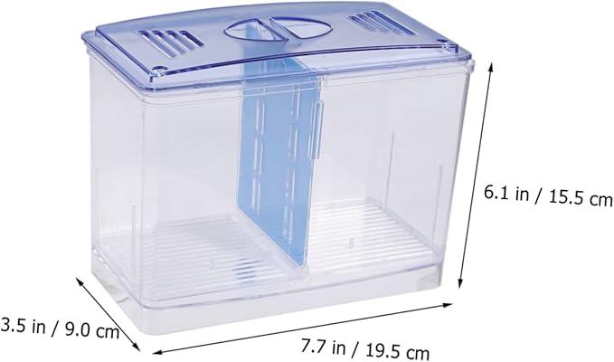 SUPVOX Transparent Functional Small Fish Breeding Tank Betta Hatchery Box for Safe Aquarium Isolation and Enhanced Survival Rate of Fish