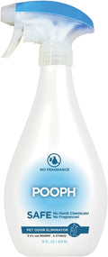 Pooph Pet Odor Eliminator, 16oz Spray - Eliminates Odors at the Molecular Level, Dogs, Cats, Freshener, Eliminator, Urine, Poop, Pee, Deodorizer, Nature's, Puppy, Fresh, Clean, Furniture, Potty