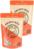 Winnie Lou Organic Dog Treats – Natural Biscuits, USA Made, Organic Ingredients, Clean, sensative Stomach, Small Breed, Large Breed, high Protein, Hypoallergenic, Peanut Butter Pretzels (Pack of 2)