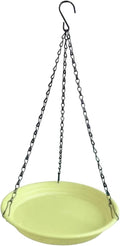Hanging Bird Feeder and Waterer Tray Bird Food Tray Outdoor Birdbath Hanging Backyard Birdbath for Garden Balcony Trees Lawn, Yellow