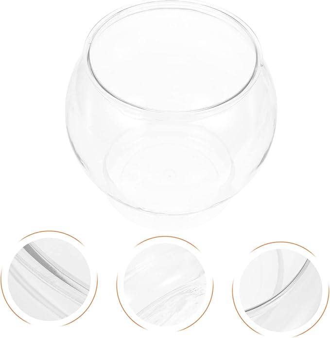 3pcs Goldfish Bowl Household Fish Tank Fish Bowl Fish Bowls Round Glass Vase Clear Glass Vases Glass Flower Vases Delicate Fish Bowl Fish Living Tank Desktop
