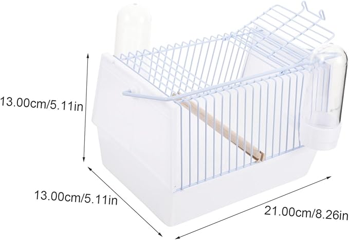 BESPORTBLE 1Set Portable Bird Carrier Pet Bird Cage for Travel for Outing with Parrots and Birds Lightweight Design Compact Outdoor Bird Cage