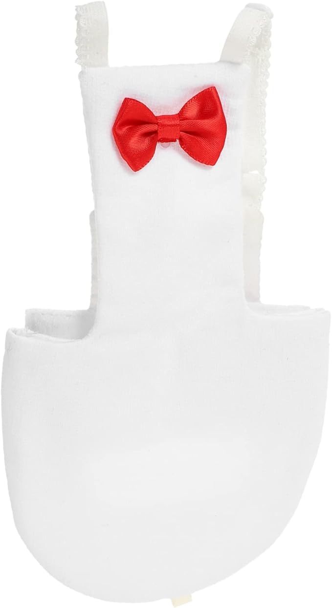 Yardwe Bird Diaper for Birds Breathable Parrot Clothing Accessory for Outdoor Activities Fits Parakeets Cockatiels and Pigeons White