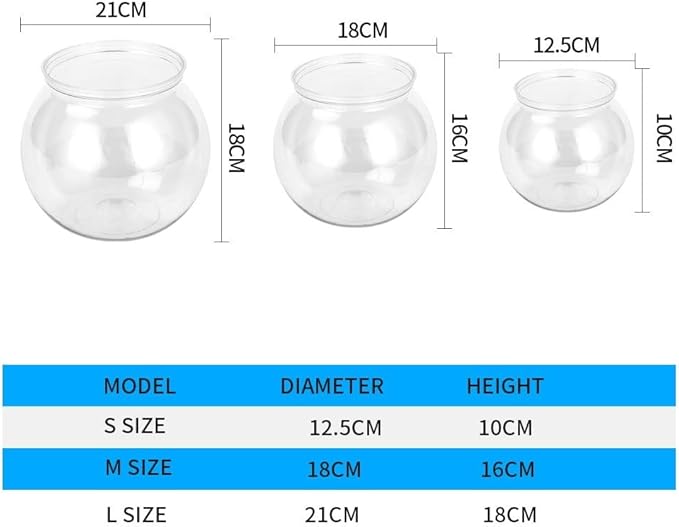 Fish Tabk Transparent Acrylic Fish Tank Aquarium Breeding Box Fish House Aquatic Pet Home Desktop Gasket Marine Portable Bowl for Fish Tank Cool Fish Tank(Small)