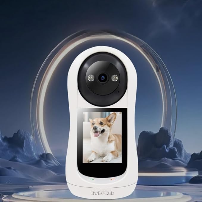 Pet Camera for Dogs Cats - 5MP 1080P Indoor Smart Camera with 360° Vision, Motion Tracking, 2-Way Audio, Human Detection & 32ft Night Vision for Baby and Pet Monitor