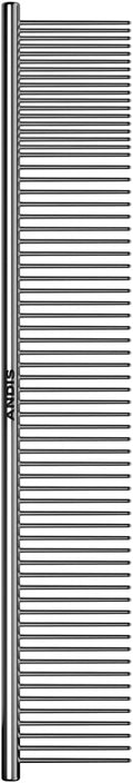 Andis 68545 Stainless-Steel Comb for Knots, Mats & Loose Hair Removal - Effective Dematting Tool Comfortable, Lightweight, Portable & Safe for Dogs, Cats & Pets – Silver, 10-Inch