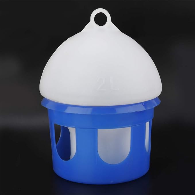 Automatic Bird Feeder and Water Dispenser, Large Capacity Bird Water Drinker ABS Plastic Pigeon Waterer Pet Water Pot Container for Outside Cage (2L)