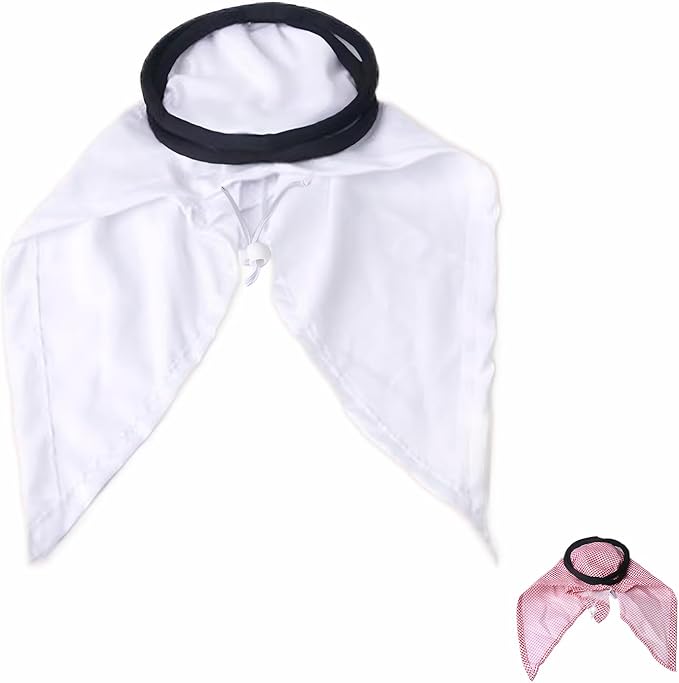 Christmas Pet Arab Hat for Cats and Small Dogs - Traditional Middle Eastern Pet Head Wrap, Funny Role Play Festival Costume Accessory (Classic White)