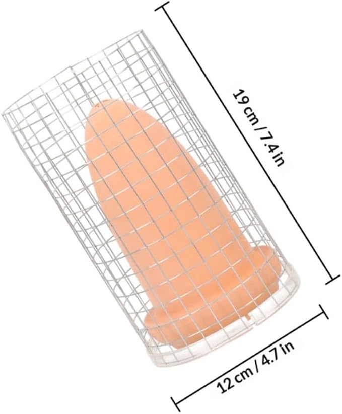 Happyyami Angelfish Breeding Cones Ceramic Spawning Cave with Protective Divider and Lid Medium Size for Aquarium Fish Tank Shrimp Breeding
