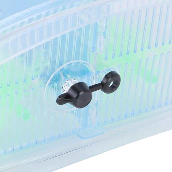 Mini Fish Breeding Box Acrylic Isolation Tank with Dirt Groove for Aquarium Fish Observation and Protection(Double)