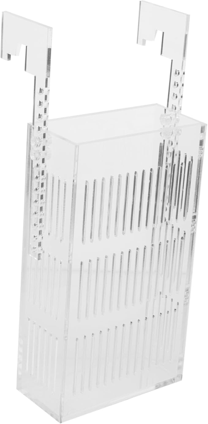 BESPORTBLE Acrylic Fish Breeding Box for Betta Fish Tank Mini Isolated Hatchery Divider for Shrimp and Fry Hanging Aquarium Nursery Planting Holes