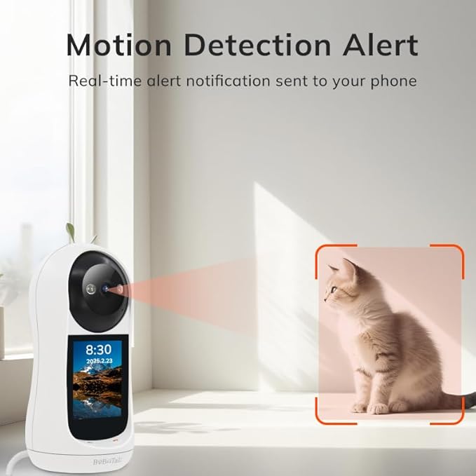 Pet Camera for Dogs Cats - 5MP 1080P Indoor Smart Camera with 360° Vision, Motion Tracking, 2-Way Audio, Human Detection & 32ft Night Vision for Baby and Pet Monitor