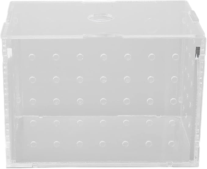 Fish Breeder Box, Aquarium Fish Breeding Box, High Transparency Acrylic Hatchery Incubator with Suction Cups for Baby Fish Shrimp Clownfish Isolation and Rearing (11 * 7 * 8CM)