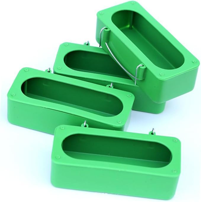 10pcs Parrot Feeder Pigeon Feeding Trough Bird Seed Holder Bird Feeding Watering Supplies Hanging Feeder