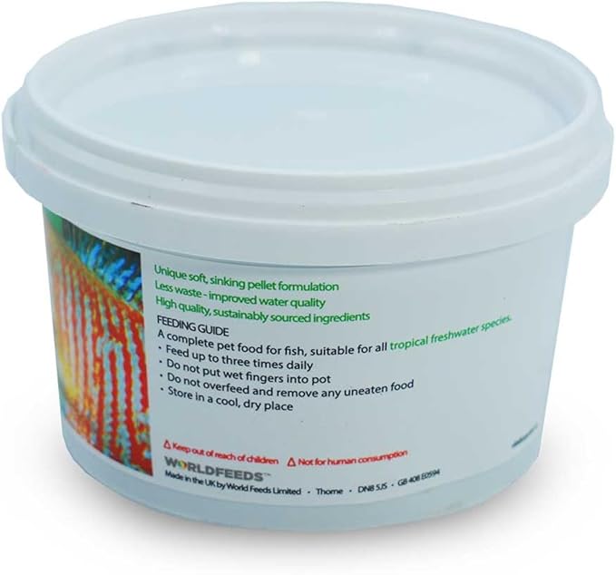 Vitalis Tropical Freshwater Pellets 1mm (140g - 4.94oz) – Premium Fish Food for Tropical FreshwaterTanks, Helps Enhance Color and Health of Aquarium Fish