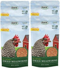 Dried Mealworms - 100% Natural, Non-GMO, High Protein, Bulk Insect Treat for Chicken, Laying Hen, Chick, Wild Bird, Bluebird, Duck, Goose, Turkey, Chickadee, Titmice, Wren, Reptile, Fish (44 lb.)