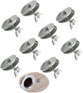 8 Sets Bird Cage Screws Bulkhead Fitting Screw Kit with Washer & Retaining Nuts DIY Mounting Birds Nest Fasteners for Bird Nesting Hanging House Parrot Breeding Box Feeder Stand Perches