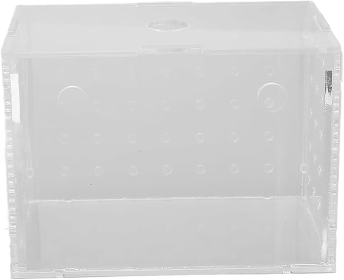 Fish Breeder Box, Aquarium Fish Breeding Box, High Transparency Acrylic Hatchery Incubator with Suction Cups for Baby Fish Shrimp Clownfish Isolation and Rearing (9 * 6 * 7CM)