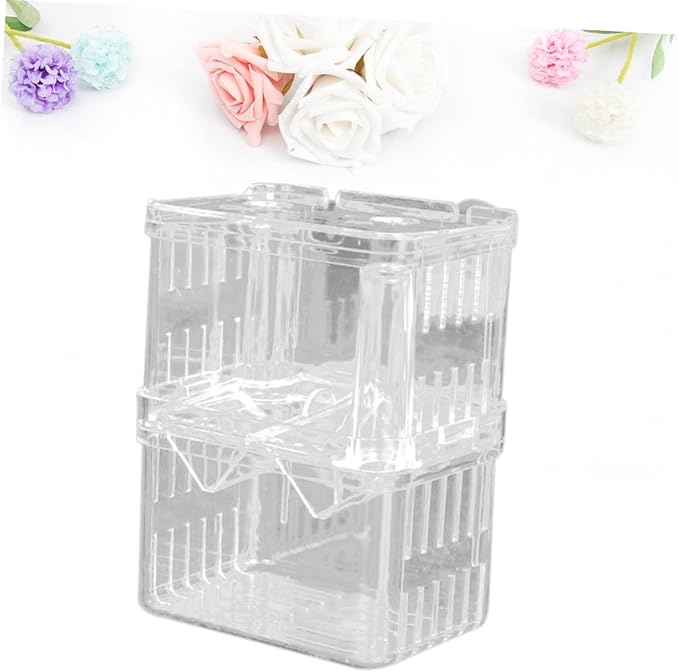 Guppy Breeder Box Fish Incubation Tank for Aquarium Live Guppy Fish Breeding Tank Safe Easy Cleaning