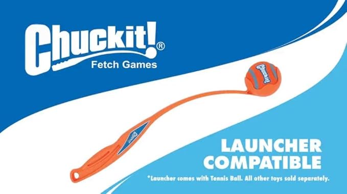 Chuckit! Dog Fetch Toy Whistler Ball Noisy Play Fits Launcher Medium 8 Balls4