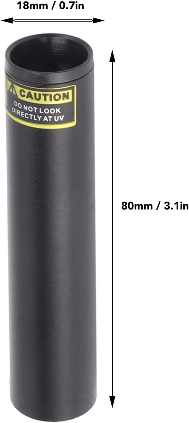 Horoper USB Rechargeable 3W 365nm Flashlight - LED Ultraviolet Flashlight with Black Filter Lens - Aluminum Alloy Shell - Pet Urine Detector for Dog and Cat Urine