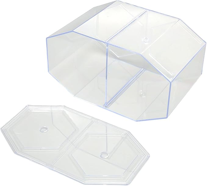 Aquarium Fish Breeder Box - Transparent Octagonal Isolation Tank for Fish Breeding, Isolation & Protection - Increases Survival Rate for Fish, Shrimp, and Small Aquatic Pets