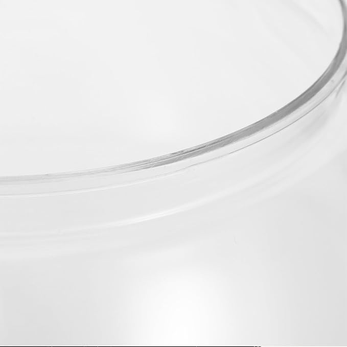 Desktop Fish Tank Bowl, Plastic Tabletop Fish Bowl Aquarium, Small Micro Landscape Tank for Office and Home Decor
