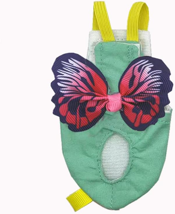 2 Pcs Bird Diaper Harness Flight Suit with Waterproof Liner Pet Bird Nappy Clothes with Flying Leash Rope Protective Parrot Diaper Suit (2 Pcs Multi, Medium)