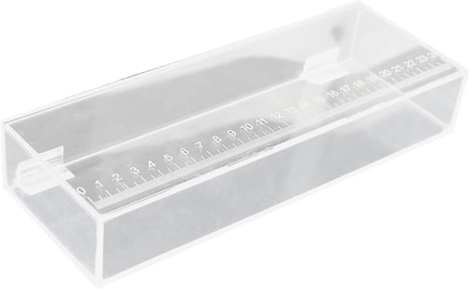 Aquarium Fish Isolation Box Portable Reusable Clear Acrylic Box with Scale Mini Aquariums Fish Breeding Tanks, 25x4.4x9cm