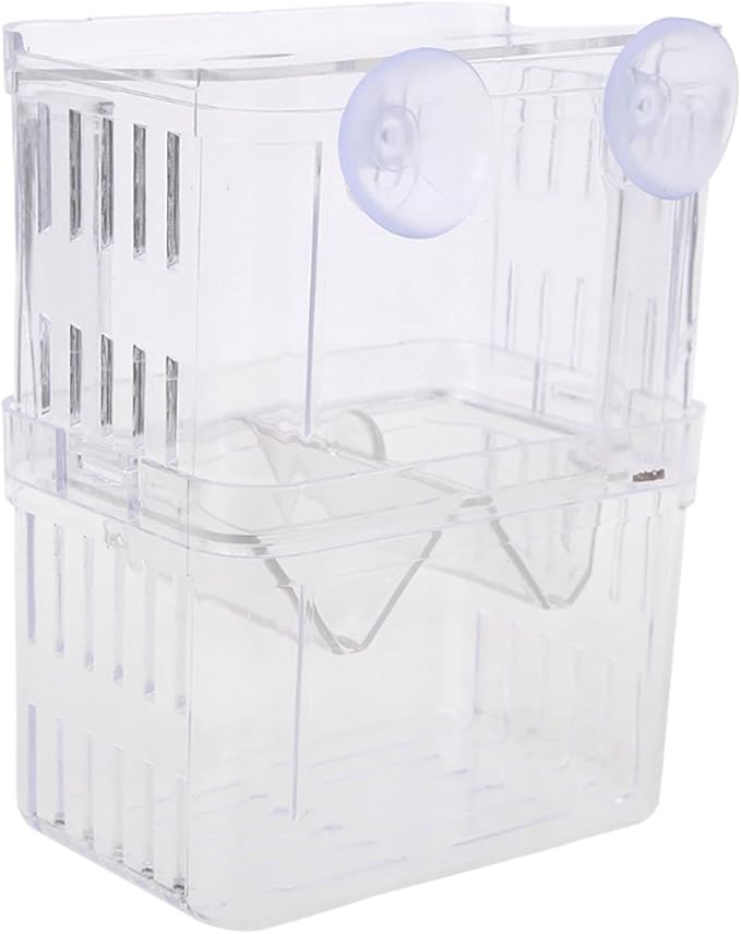 Aquarium Breeder Box for Fish for Tank Breeding Incubator Small Fish Hatchery Double-Layer Separation for Tank for Injur
