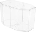 Transparent Fish Breeding Tank with Removable Divider Isolation Box for Fish Easy to Clean Hatchery Incubator for Protecting Home Aquarium