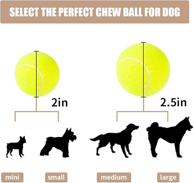 ptlsy Dog Tennis Balls 16 Pack Pet Mini Tennis Ball for Small Medium Dogs Fetching (2 inch)