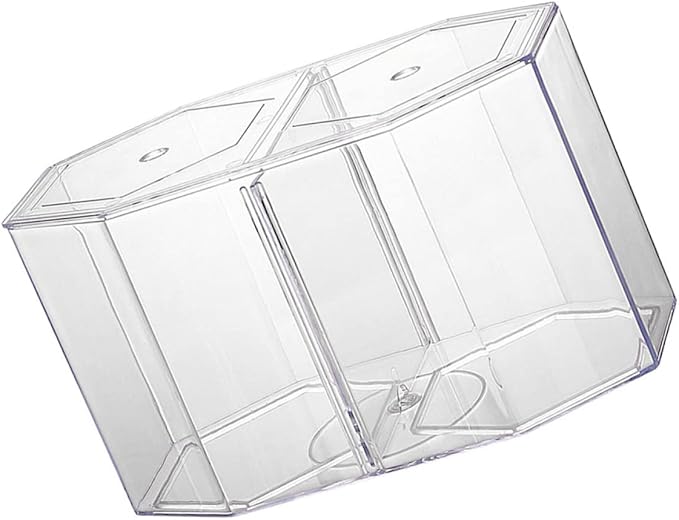 Mipcase 2pcs Transparent Box for Fish Dual Chamber Tank Removable Partition Easy to Clean Aquarium Incubator for Betta Guppy Fish Fry