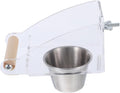 Toyvian Automatic Bird Feeder No-Spill Parrot Feeder Cup Small Size Bird Food Container for Cage Feeding Parakeet Dispenser and Watering Supplies