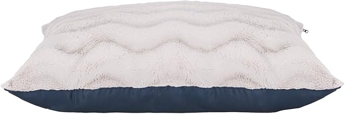 Furhaven Large Plush & Twill High-Loft Pillow Pet Bed, Frozen