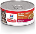 Hill's Science Diet Adult 1-6, Adult 1-6 Premium Nutrition, Wet Cat Food, Turkey Minced, 5.5 oz Can, Case of 24