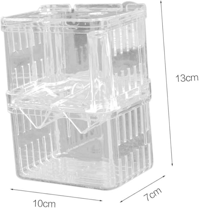 Didiseaon 3pcs Fish Fry Isolation Incubator Box Breeding Tank for Safe Fish Fry Easy to Clean and Convenient Use Aquariums
