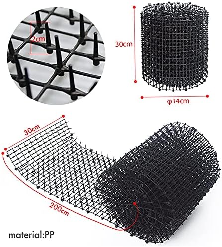 Household Garden Prickle Strip Anti Cat Dog Repellent Deterrent Spike Mat Garden Flower Plant-Black