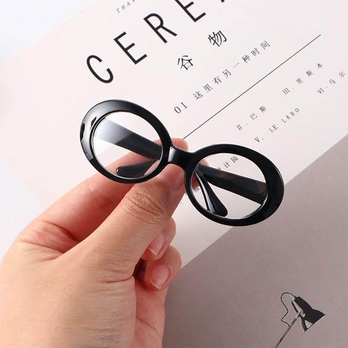 Vctitil 5 Pcs Cat Sunglasses Dog Sunglasses Cosplay Photo Props Birthday Party Outdoor Activities Funny Pet Accessoires for Small Dog or Cat