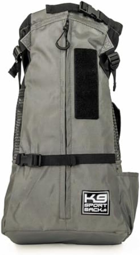 K9 Sport Sack Trainer - Small, Iron Gate - Ideal for Dogs with 13-16” Back Length - Backpack-Style Training Carrier - Meant for Quick, Non-Strenuous Activities