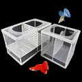 2 Pcs Aquarium Hatchery Net Fish Isolation Box,Nylon Mesh Fish Fry Hatchery Breeder Box Separation Net with Isolation Board