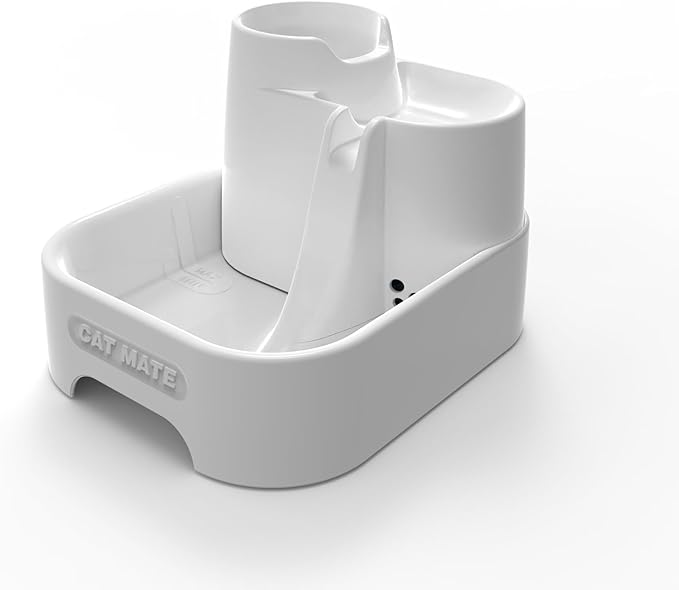 Cat Mate Multi-Level Pet Water Fountain (335) - BPA and BHT Free 3-Stage Filter, for Cats & Small Dogs, Quiet and Hygienic Drinking Fountain, 70 fl. Oz Capacity