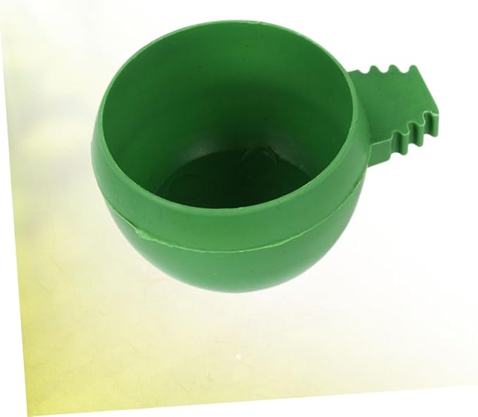 BESPORTBLE 20pcs Bird Feeder Watering Supplies Pigeon Supplies Round Food Tank Tray Pet Food Bowls Safe Material