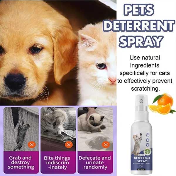 Purrshield Anti Cat Scratch Spray, Purrshield Cat Deterrent, Indoor and Outdoor Fast Acting Anti Scratch Pet Spray, for Pet Behavior Training & Afurniture Protecting. (3PCS)