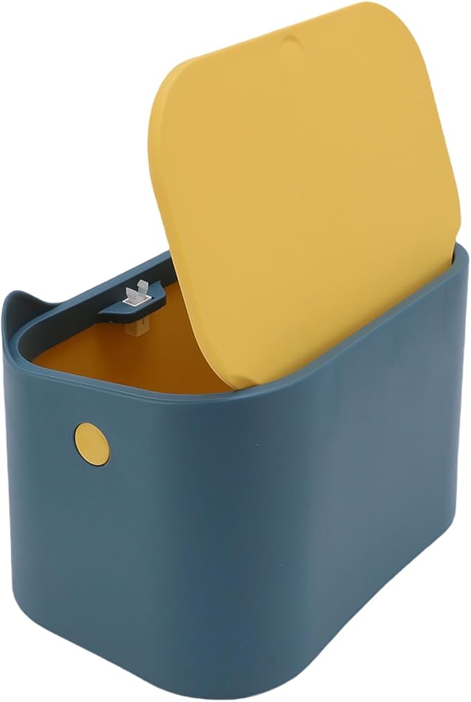 Jiawu Cat Litter Trash Can, Airtight Odor Control Press Seal Lid Cat Litter Disposal Bin, Compact Storage Container with Press Type Lid for Home Pet Waste Disposal